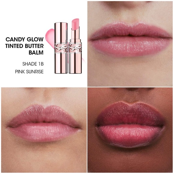 YSL Loveshine Candy Glow Tinted Lip Balm • 1B Pink Sunrise - Picture 1 of 10